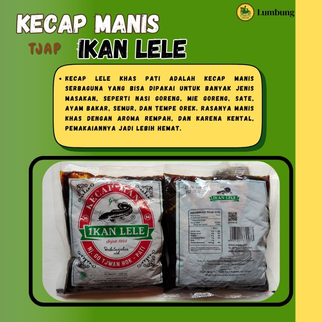 Kecap Lele Khas Pati 160ml (1 Pack isi 4Pcs) – Manis Gurih Asli, Bikin Masakan Makin Lezat