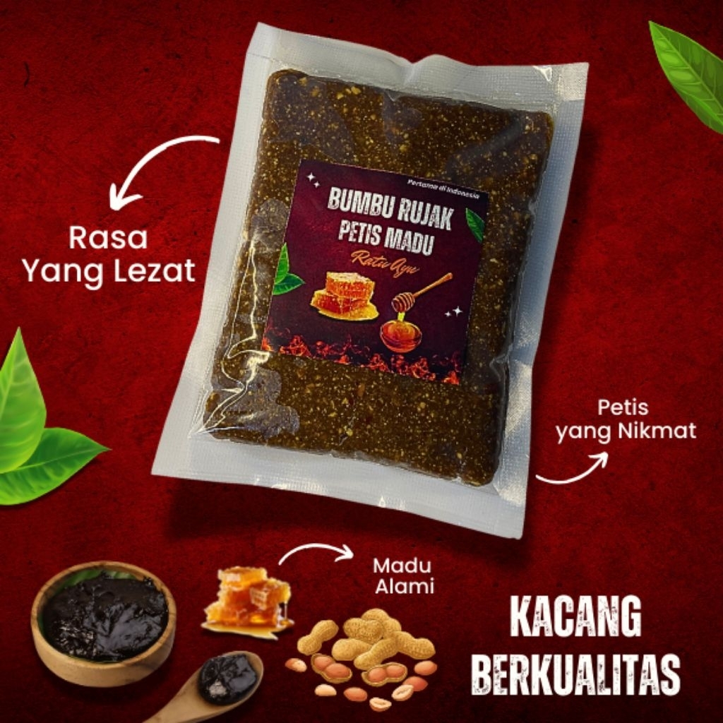 

Bumbu Rujak Petis Madu Ratu Ayu/Sambel Rujak /Sambal Rujak Petis /Petis Udang /bumbu rujak