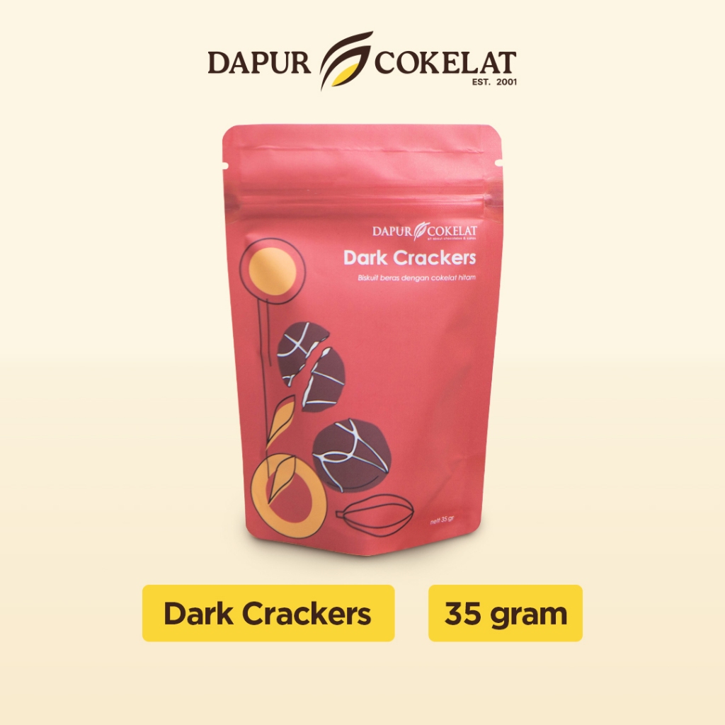 

DAPUR COKELAT - Dark Crackers Biscuit | Camilan Sehat Snack Tanpa Pengawet