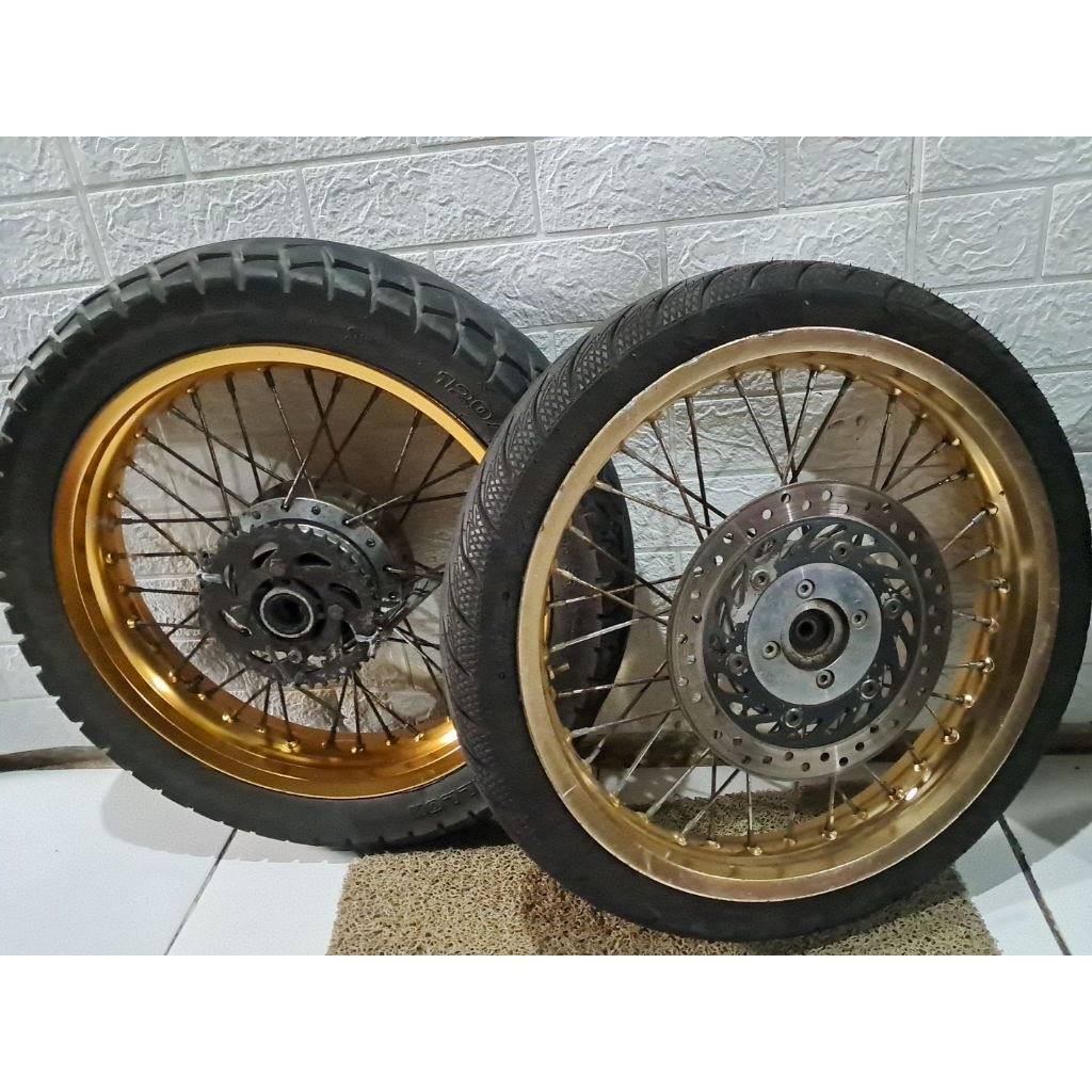 Velg jari set Tiger Megapro mega pro gl cb custom japstyle caferacer dll pelek jari tromol plus disc