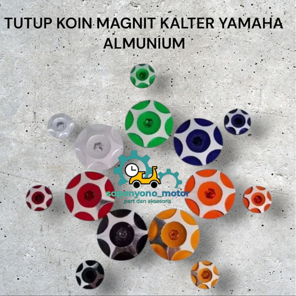 Koin tutup magnet yamaha cnc koin bak kalter magnet yamaha cnc variasi vega jupiter vixion