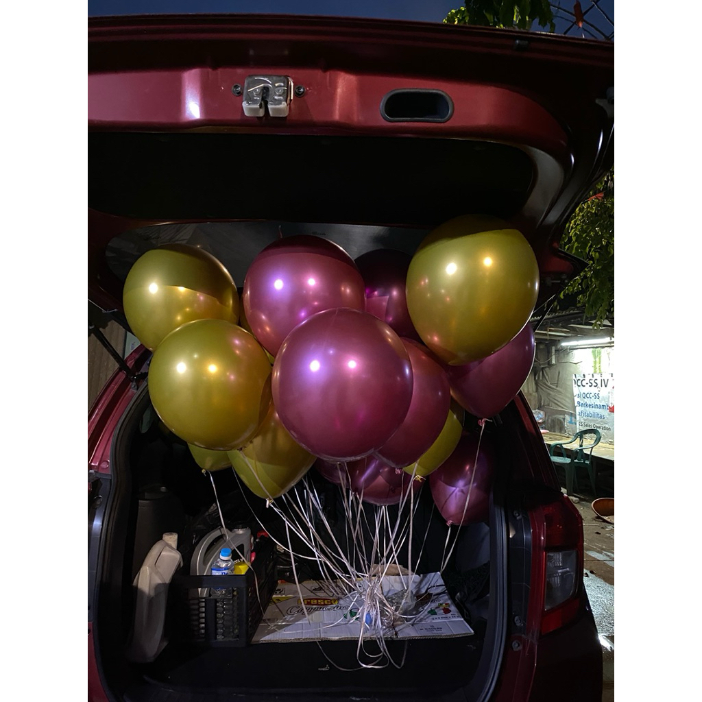 balon chrome gas helium terbang