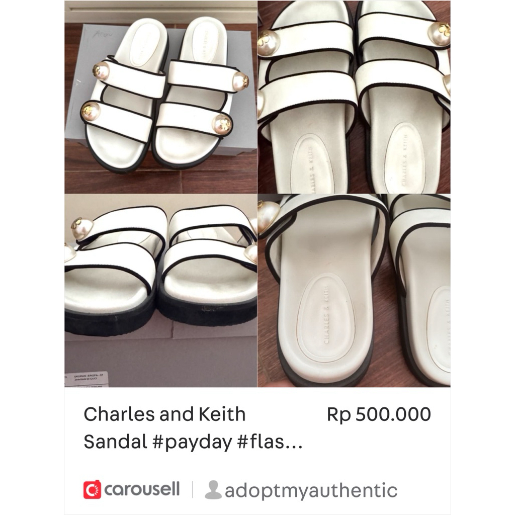 [PRELOVED] SANDAL CHARLES KEITH