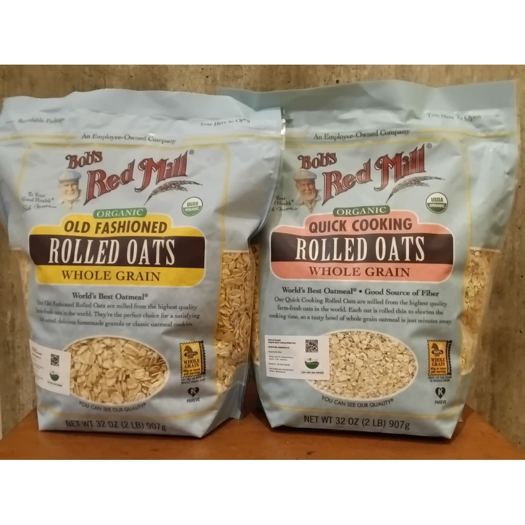 

Bob's Red Mill Organic Old Fashioned/Quick Cooking Regular Rolled Oats 907 gr