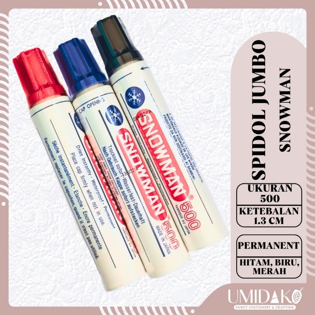 

[UMIDAKO] SNOWMAN SPIDOL JUMBO 500