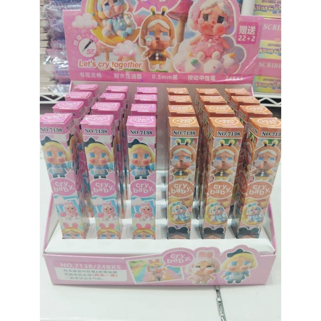 

1 BOX PEN BB CRY BABY NEW SERIES ISI 24