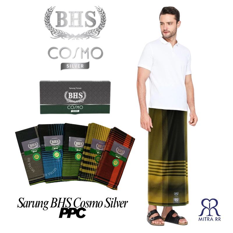 Sarung BHS Cosmo Silver PPC | Sarung BHS Original Sarung Tenun Dewasa
