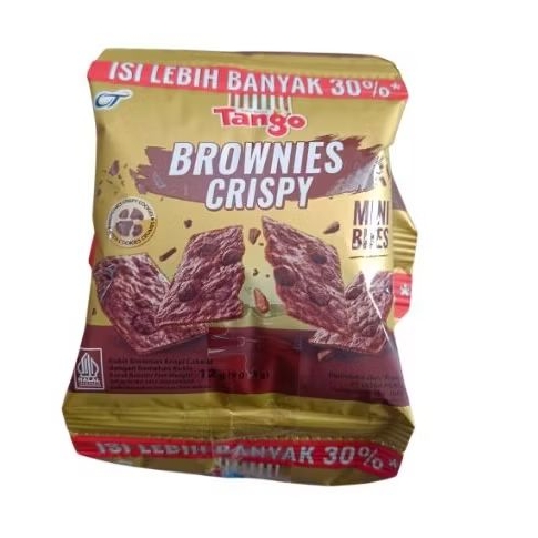

Tango brownies crispy mini bites 1 renteng isi 10 bungkus @ 12g