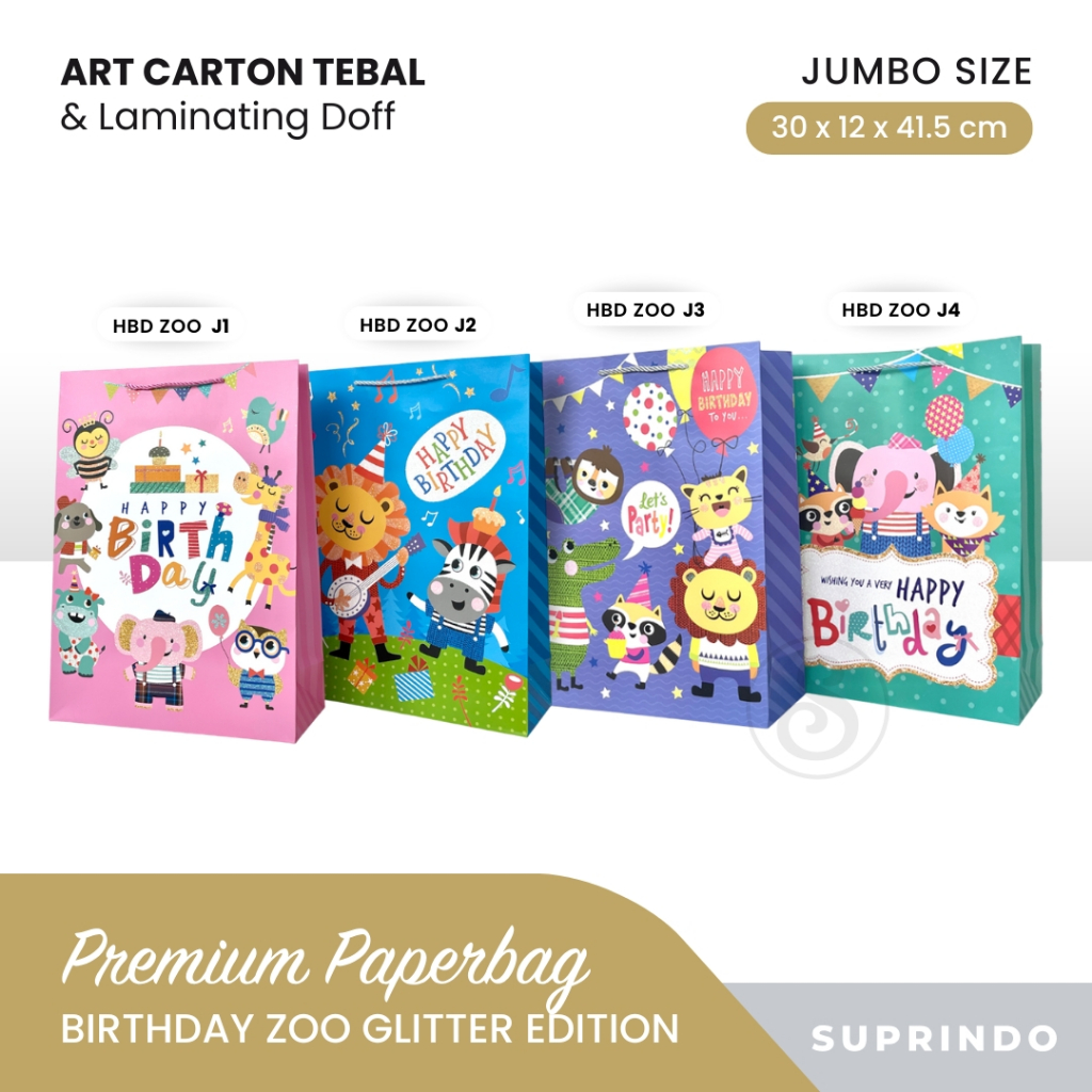 

Paper Bag Jumbo Motif KIDS (J-A01) uk. 30 x 12 x 41.5 cm