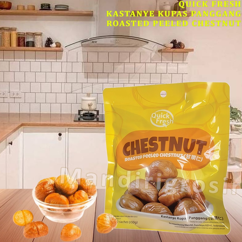 

Kastanye Kupas Panggang * Quick Fresh * Roasted Peeled Chestnut * 100gr