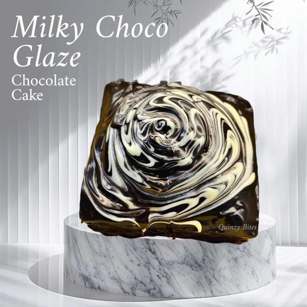 

Chocolate Cake / Milky Choco Glaze / Chocolate Cake Toppings Milky Glaze Uk 10x10