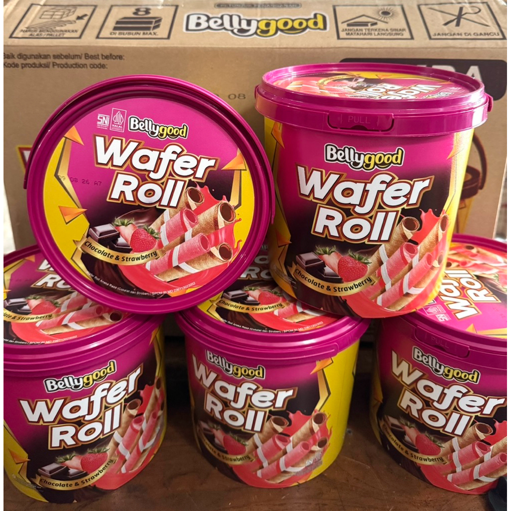 

BELLYGOOD WAFER ROLL 250GR, 1 DUS ISI 6 BUCKET