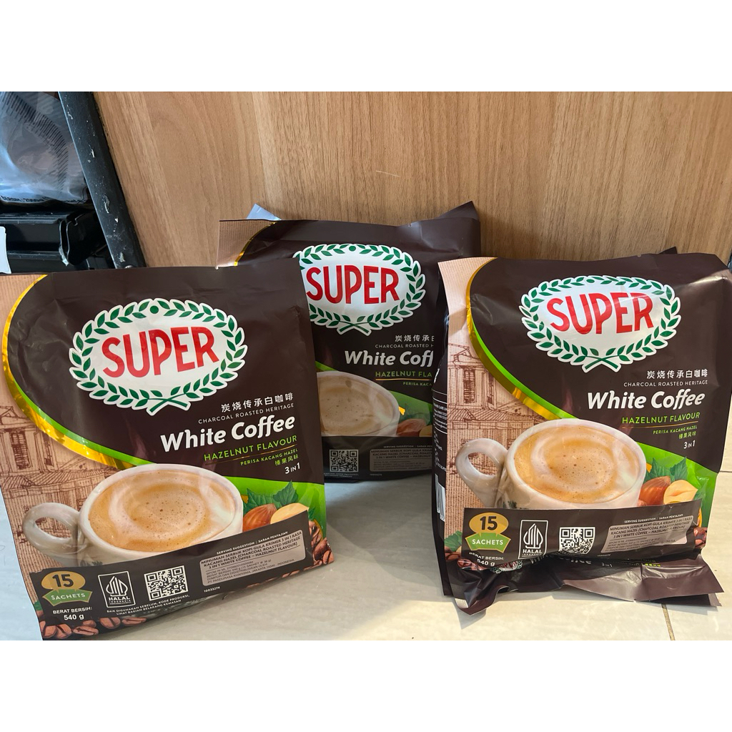 

Super white coffee hazelnut 540g