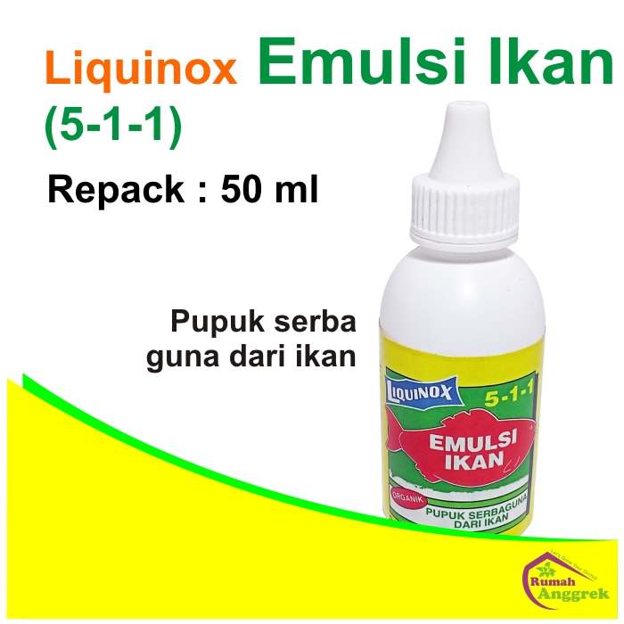 Vitamin Emulsi 5-1-1 50 ml Pupuk Organik Cair dari Ikan untuk Semua Jenis Tanaman hias Khususnya Ang