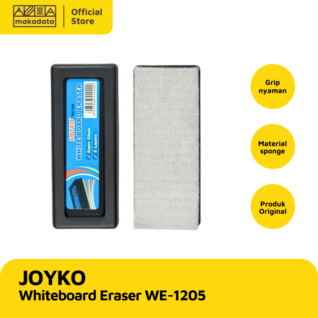 

WHITEBOARD ERASER / PENGHAPUS PAPAN TULIS JOYKO WE-1205 (1 PCS)