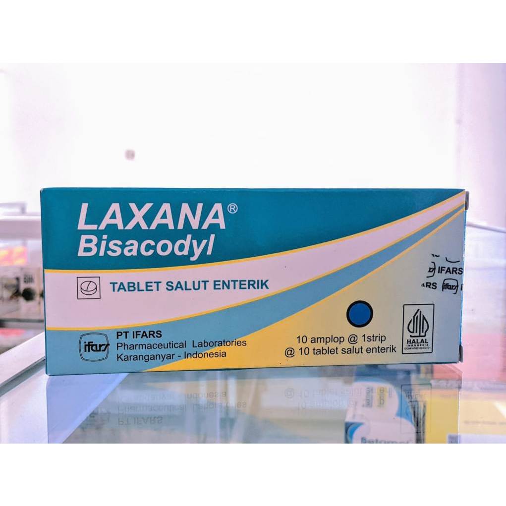 Laxana Bisacody 1 KOTAK ISI 100 TABLET / Laxana