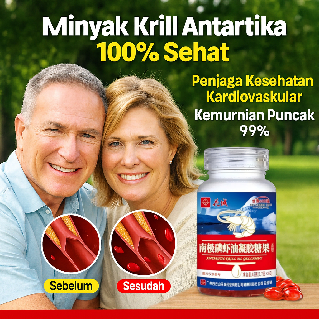 

❤️Beli 1 Gratis 1❤️Minyak krill laut dalam Antartika (kemurnian tinggi) Astaxanthin alami Omega-3 Meningkatkan sirkulasi darah, memelihara kesehatan jantung dan pembuluh darah