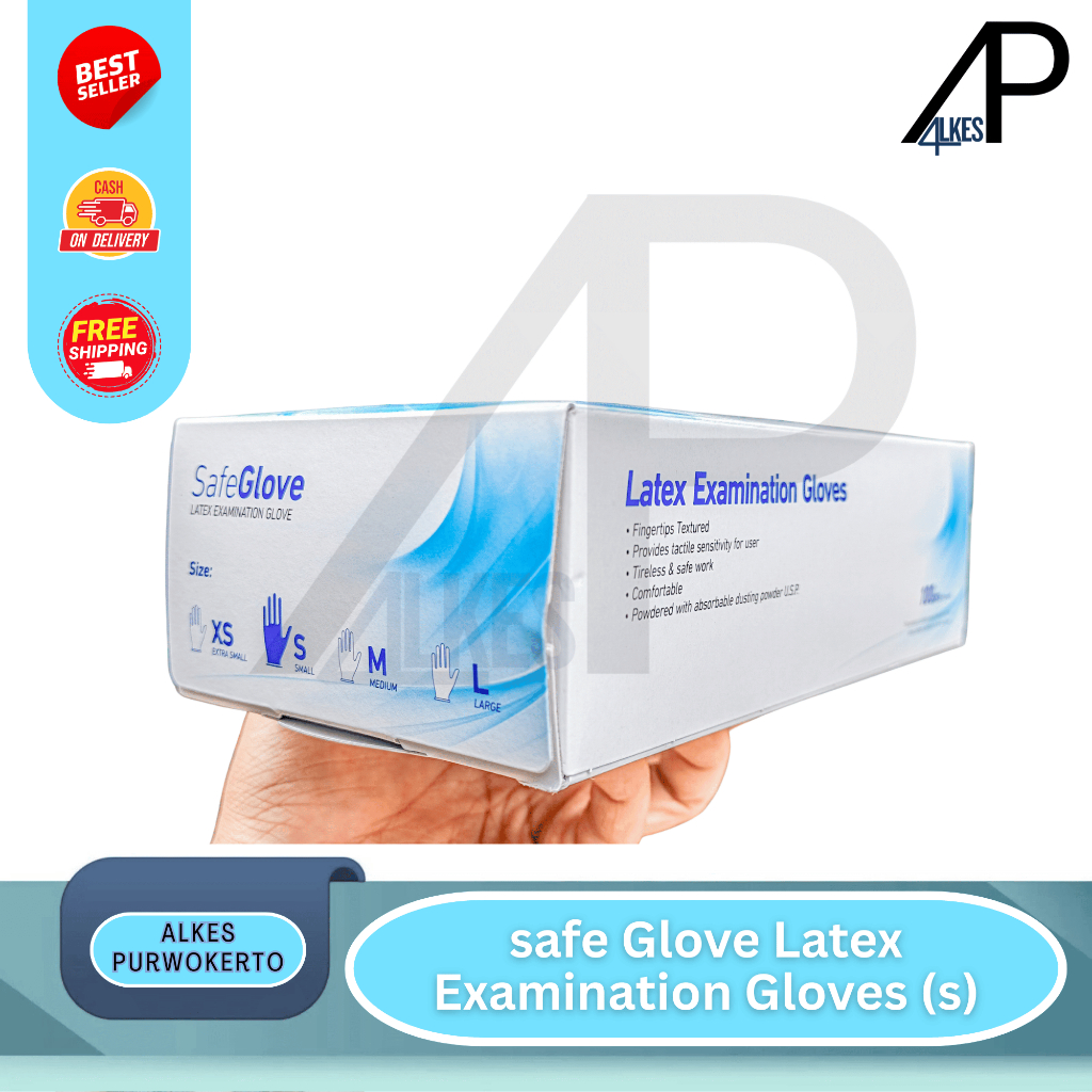 COD Handscoon Medis Safeglove Size XS, S, M dan L / Handscoon Medis (S)