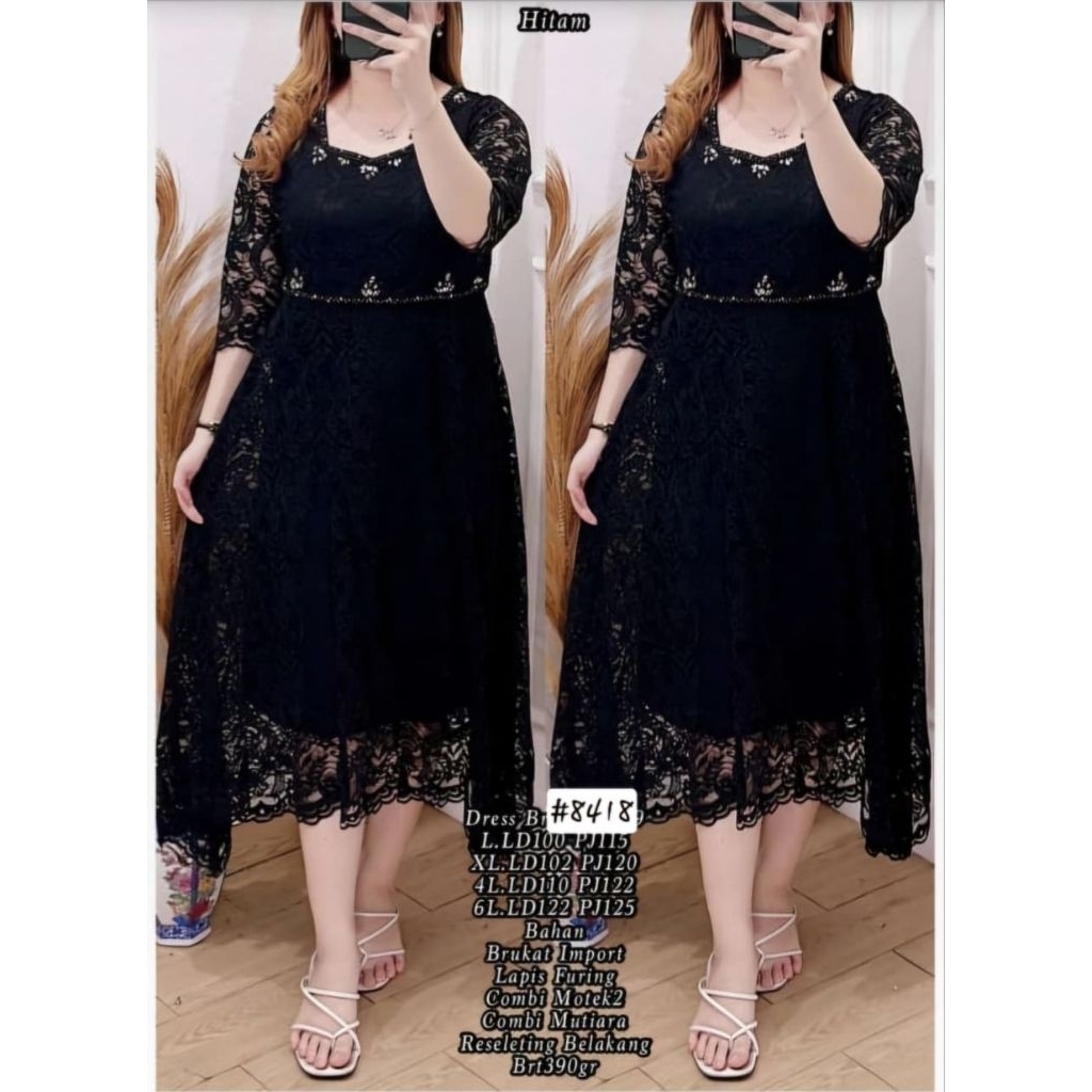 Dres pesta wanita modern khusus hitam
