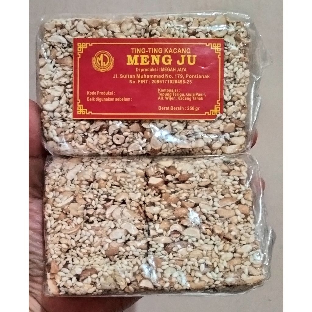 

Ting Ting Kacang Meng Ju / Kacang Wijen / Ting Ting MENG JU / Ting Ting Pontianak / Enting enting Kacang / Kue Jadul / Oleh Oleh Pontianak Kalbar