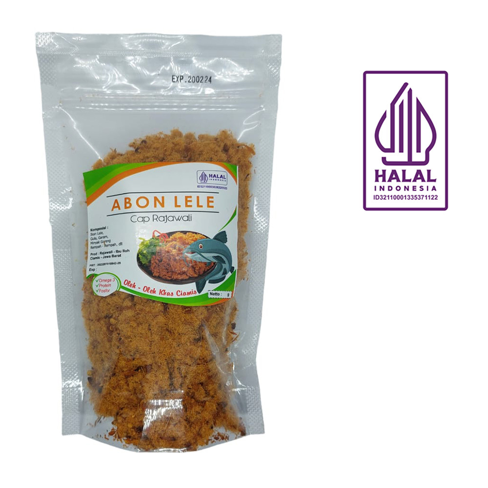 Abon Lele Original Halal Gurih Enak – Rajawali Ibu Iloh 1968 – Oleh-oleh Khas Ciamis 250gr