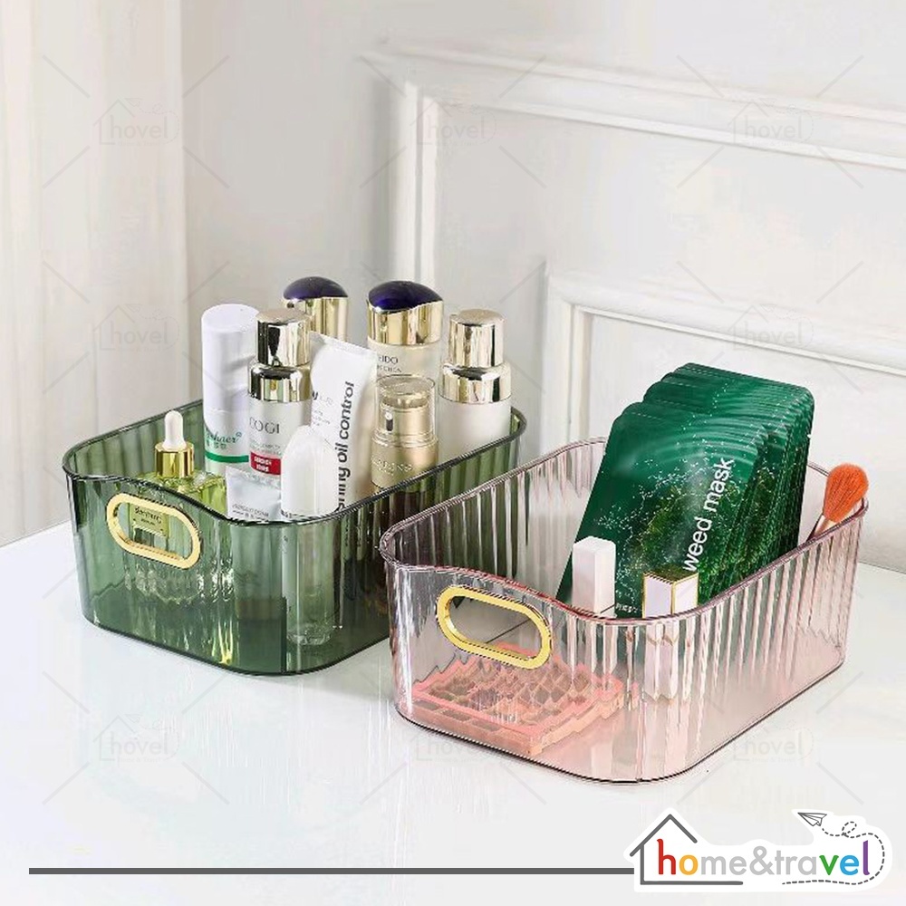 BESTPROMO HOT DEALS HOVELSHOP Kotak Akrilik Wadah Penyimpanan Kosmetik Skincare Alat Make Up