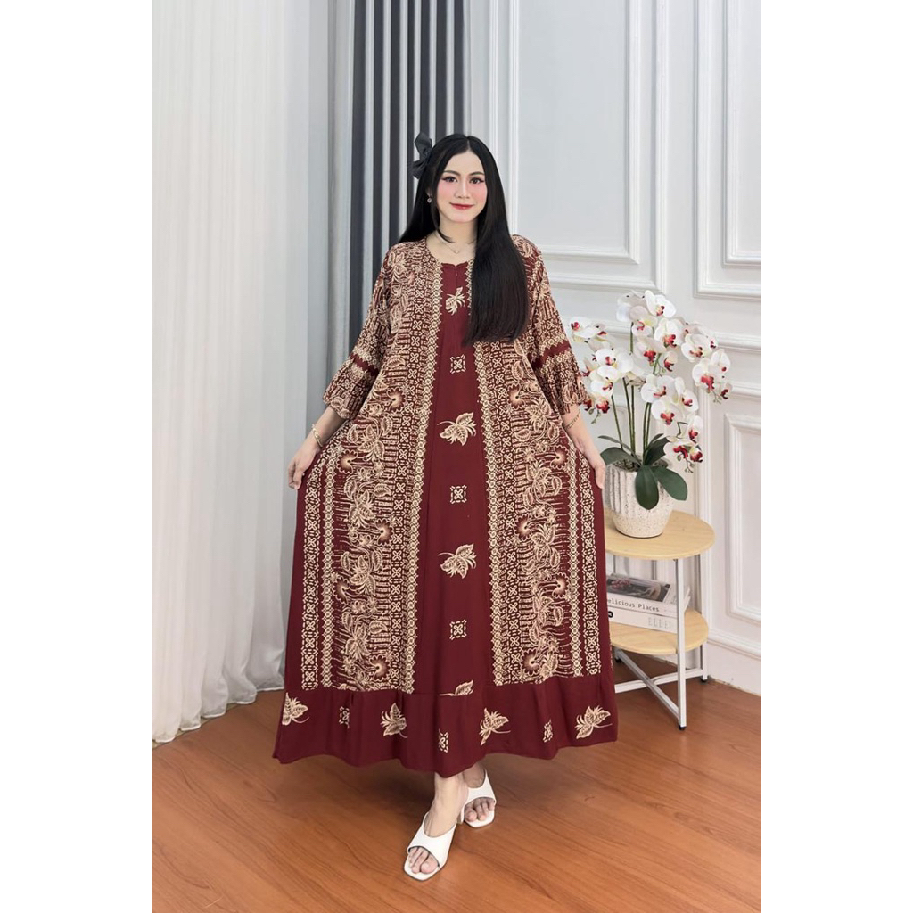 TERBARU DASTER/DRESS CANTIK LD 130 JUMBO LENGAN 3/4