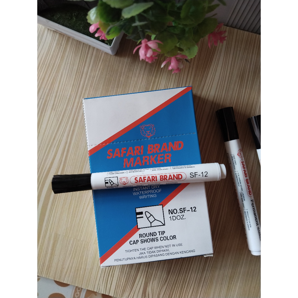 

NEW 3PCS SPIDOL SAFARI PERMANENT Safari Brand Marker SF-12