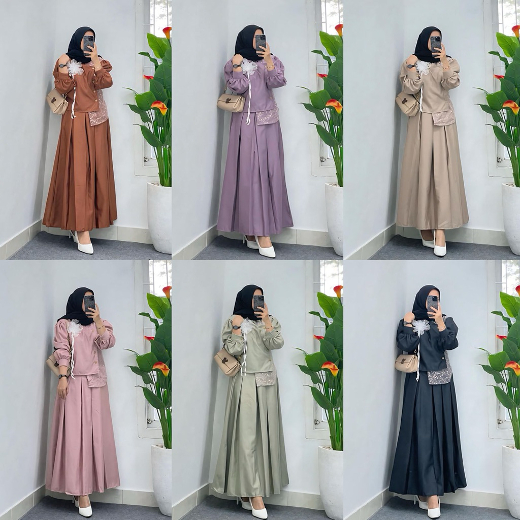 Set Rok Andin / Set Rok Katun Toyobo mix Brukat / COD