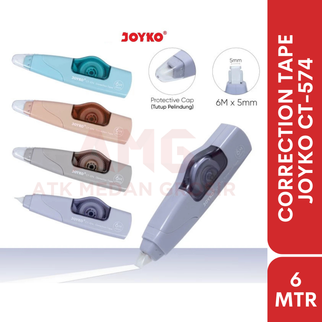 

TIP EX KERTAS CORRECTION TAPE JOYKO CT-574 6 METER