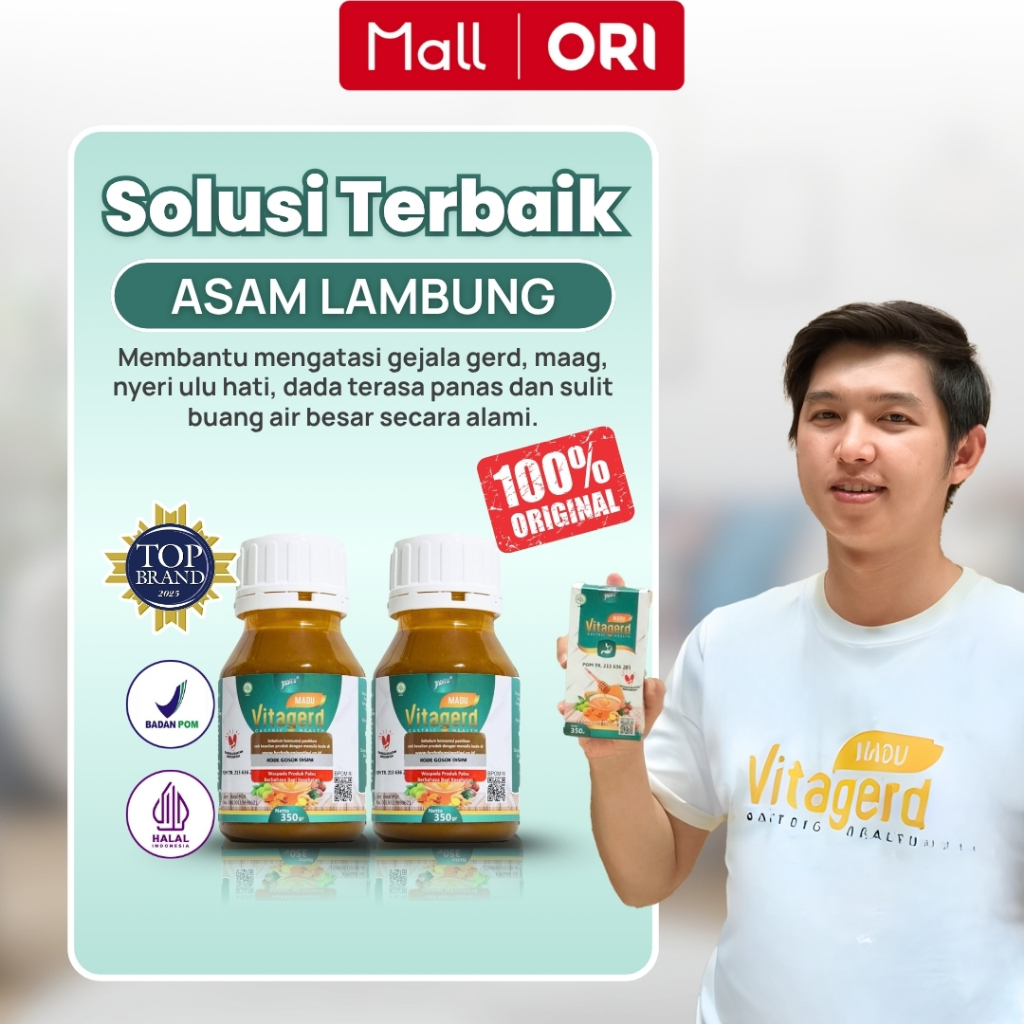 

Vitagerd Madu Herbal Paket 2 Botol Berat Bersih 350 Gram