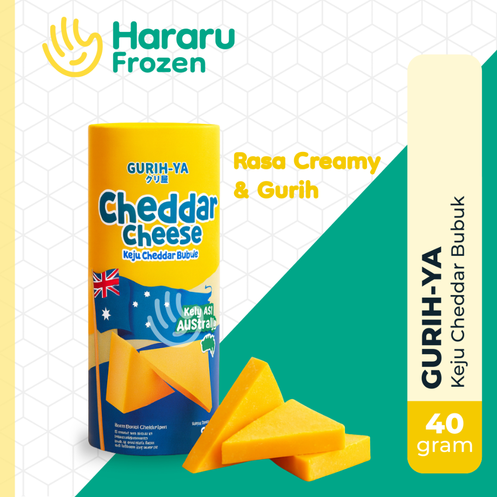

Gurih-ya Cheddar Cheese Bubuk Tabur Keju 40 Gram