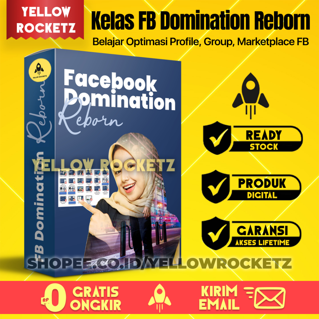 Kelas FB Domination Reborn - Traffic Organik Meta Marketplace + Teknik Farming - Materi Video