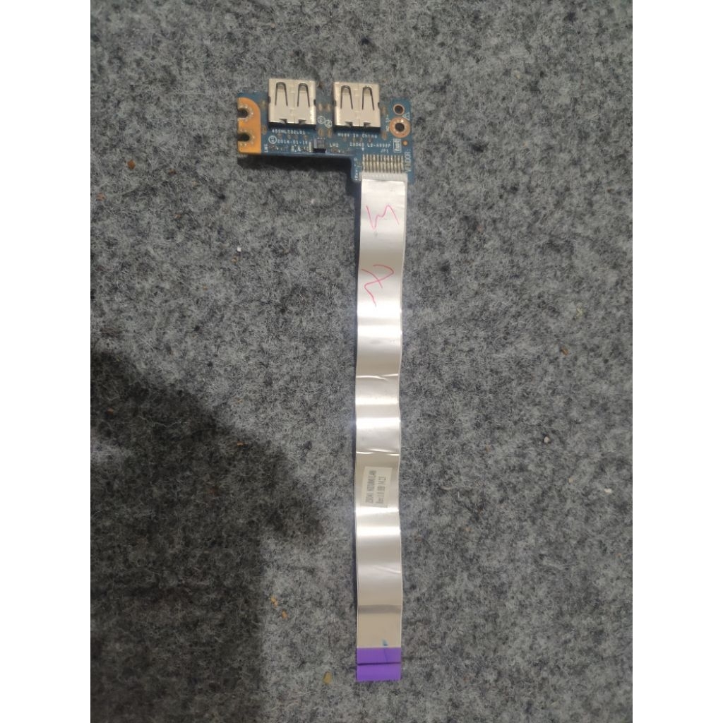 docking, mainboard usb, kabel fleksi usb hp 14 g008au original