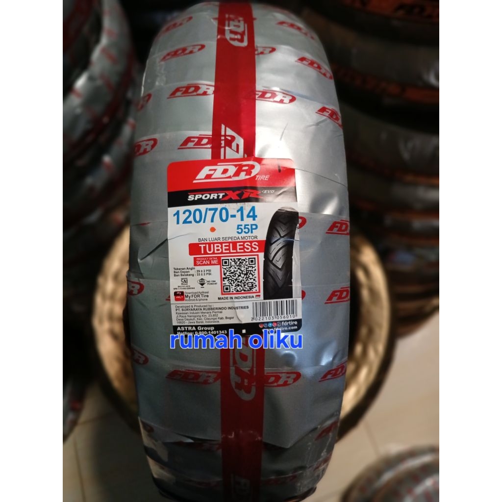 Ban Tubeless FDR Sport XR 120/70-14