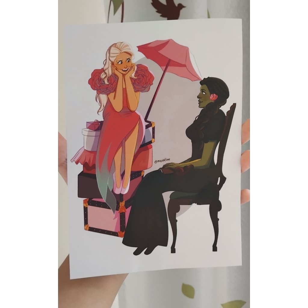 

Art Print A5 gelphie Wicked Glinda x Elphaba