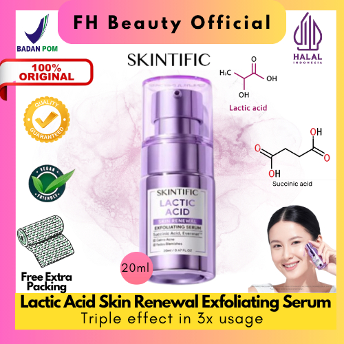 Skintific Lactic Acid Skin Renewal Exfoliating Serum 20ml - FH Beauty