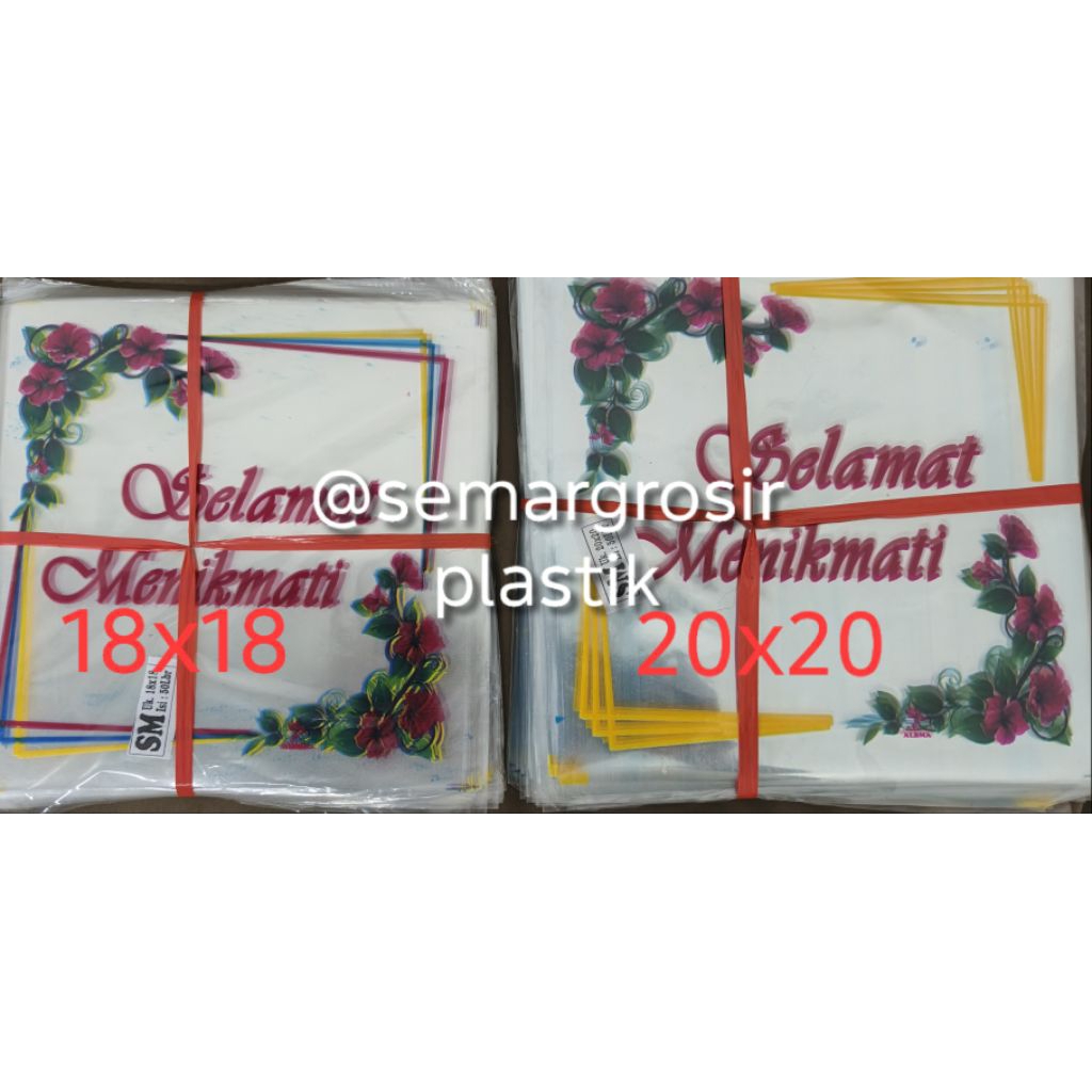 

Plastik OPP Samir “Selamat Menikmati” – Ukuran 18x18 & 20x20 – Isi 50 Lembar