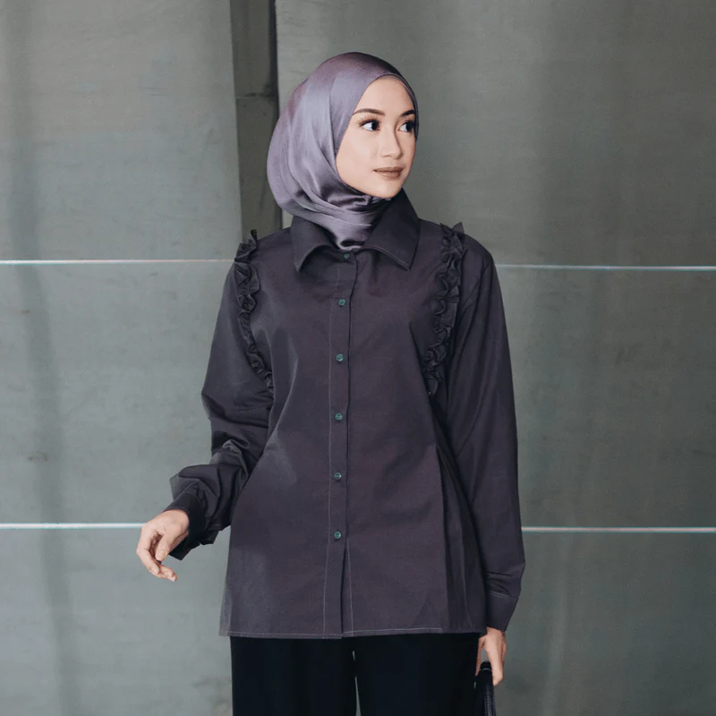 HGL Modest - Ruffle Shirt - Atala Scarves