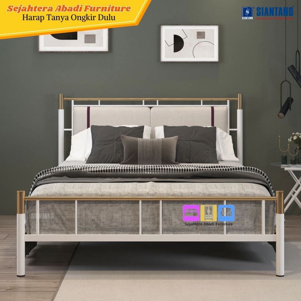 RANJANG BESI SIANTANO TIPE IMOLA UK 160 DAN 180 / BED IMOLA SIANTANO FURNITURE