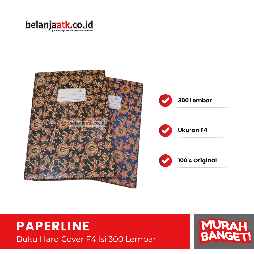 

Buku Hard Cover Paperline Folio Isi 300 Lembar