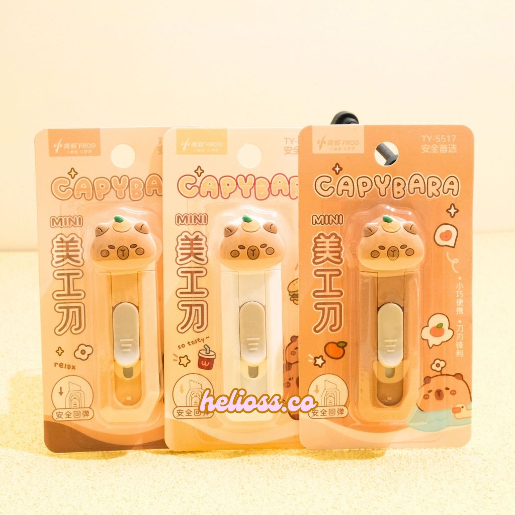 

CUTTER PANJANG CAPYBARA KAPIBARA SILET CUTTER MINI MOTIF CAPYBARA KAPIBARA PEMOTONG KERTAS UNBOXING PAKET CAPYBARA LUCU TERMURAH HELIOSS.CO