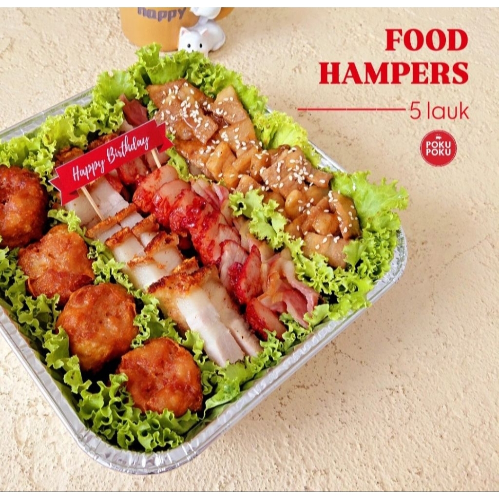 

FOOD HAMPERS 5 lauk by POKU POKU - Birthday Anniversary Hamper Gift