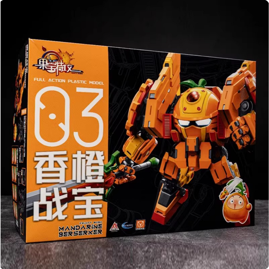 Model kit Yilichuangwan Fruity Robo Combiner Mandarine Berserker FR-03 Plamo