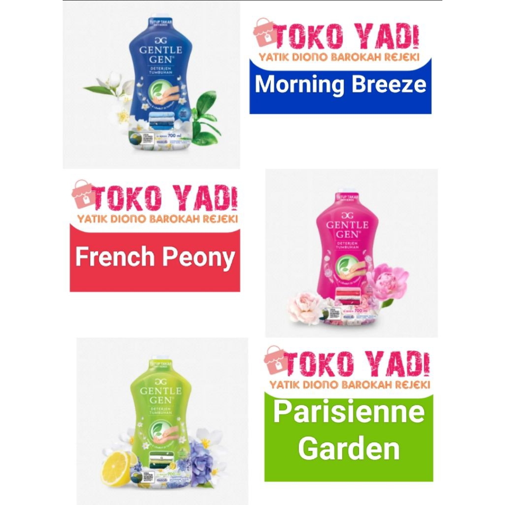 Gentle Gen Botol 700mL Gratis Kilau Nipis Gentle Gen 3in1