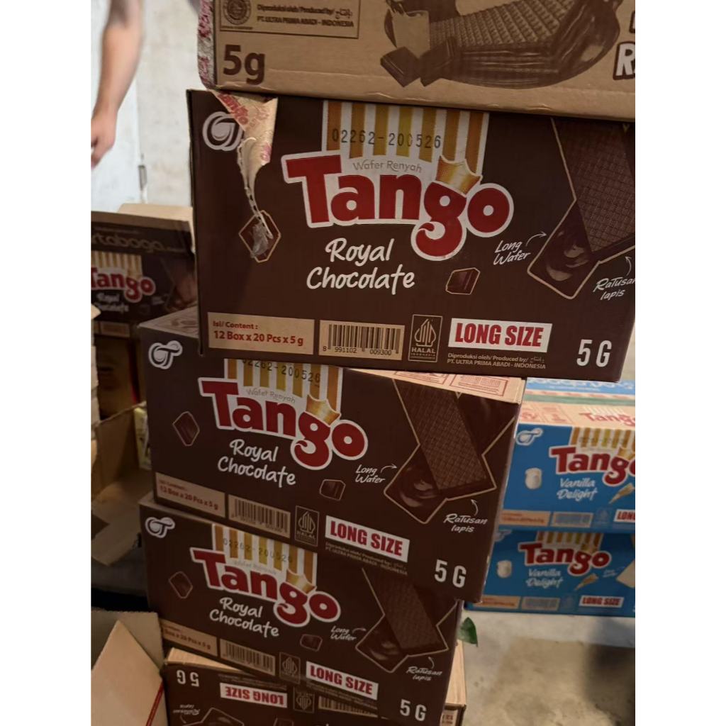 

[EXP 12/5/2026] 1CNT/12 Box Tango Wafer 5g*20pcs Vanila/Cokelat