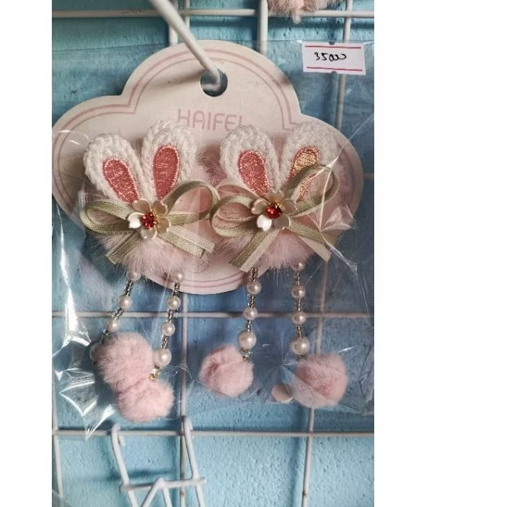 Jepit Rambut imlek pink import