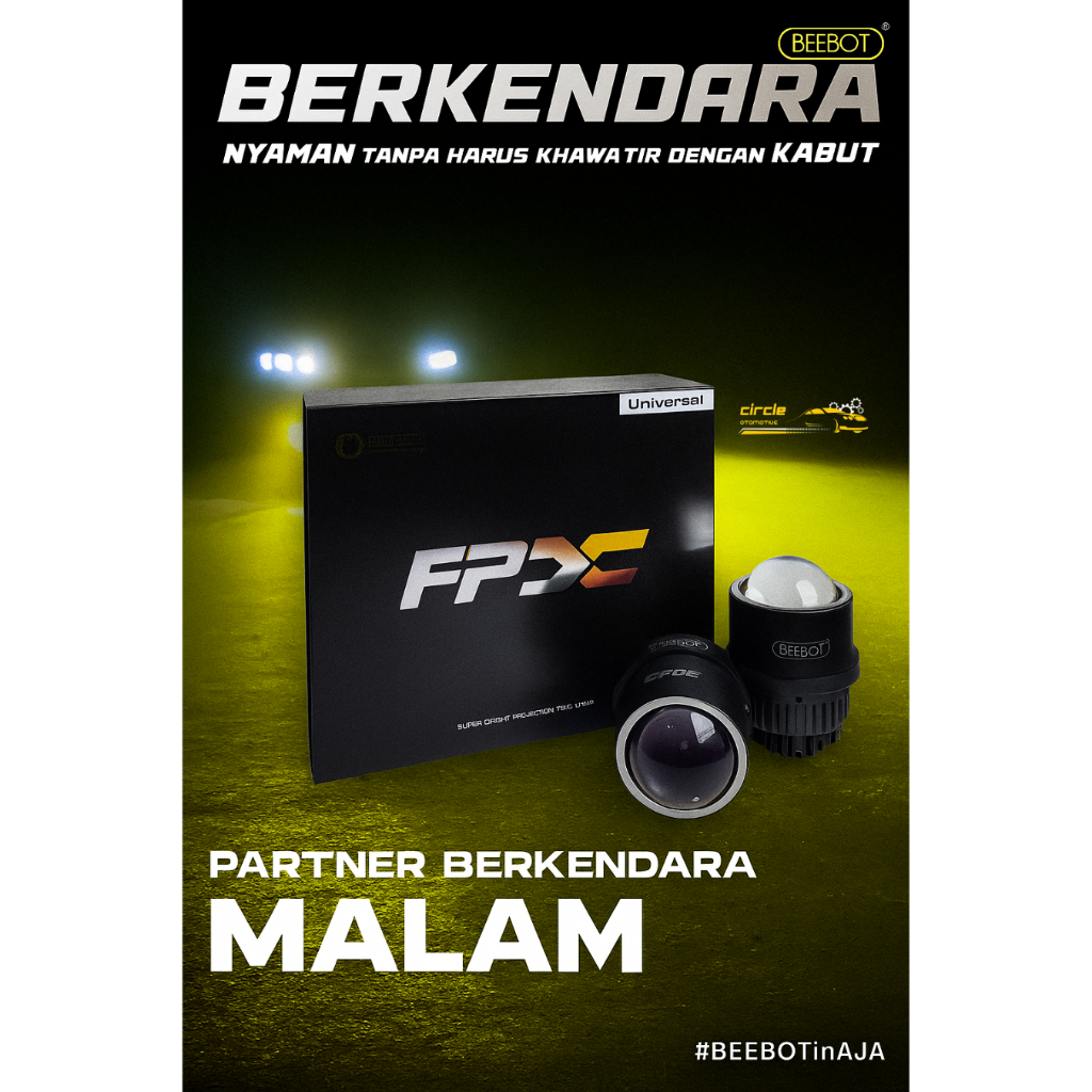 BEEBOT PROJECTOR FOGLAMP - FPX 3 COLOR