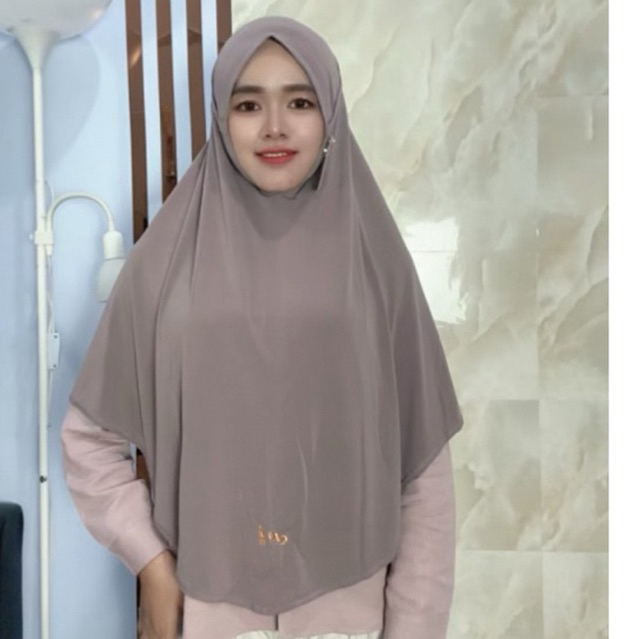 696 SIRIA L JILBAB SIRIA TALI LONCENG DOA IBU JERSEY HQ HIGH QUALITY/HIJAB DOI SIZE L BERGO NONPED O