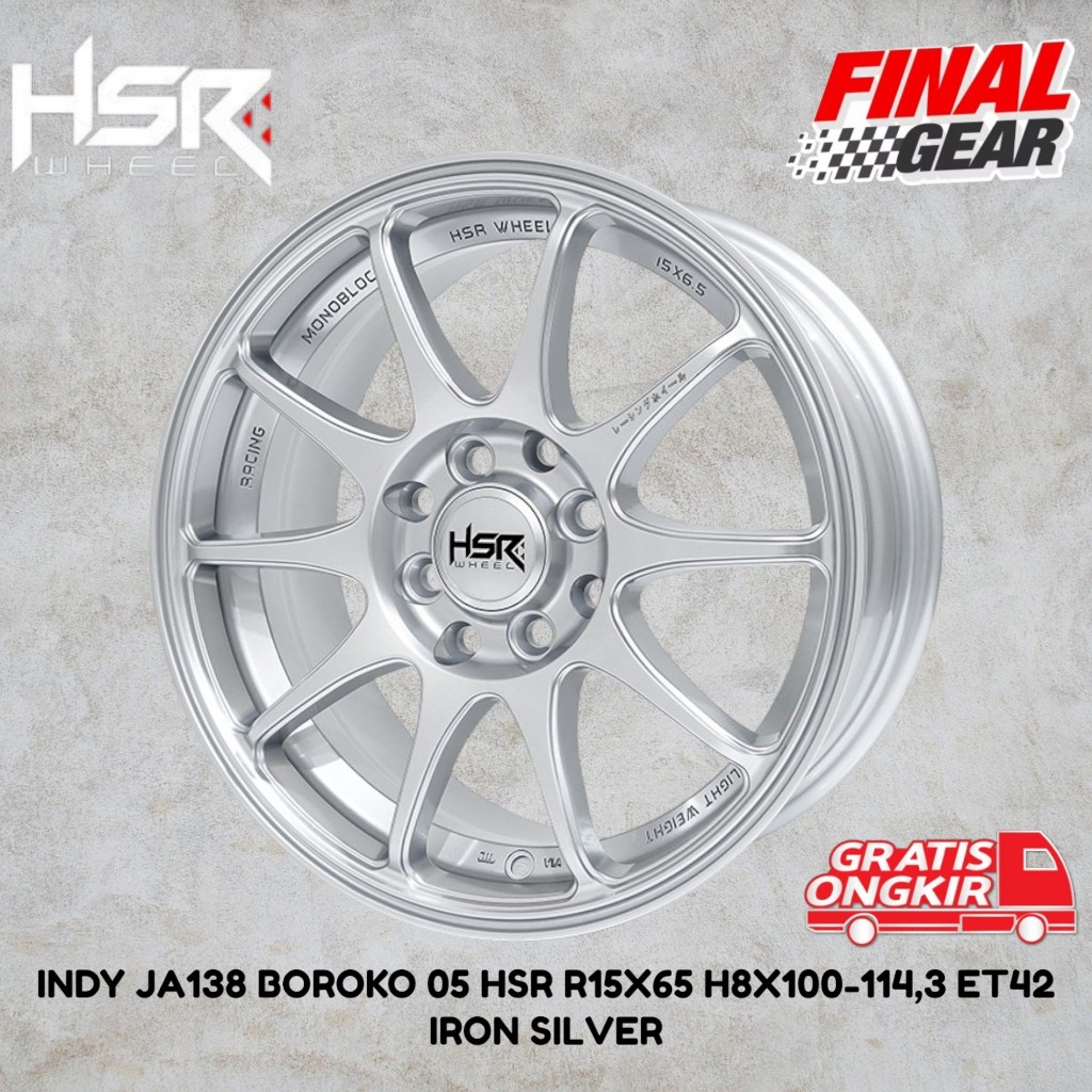 velg hsr indy ring 15 untuk xenai avanza livina confiero brio calya agya /velg mobil ring15 murah